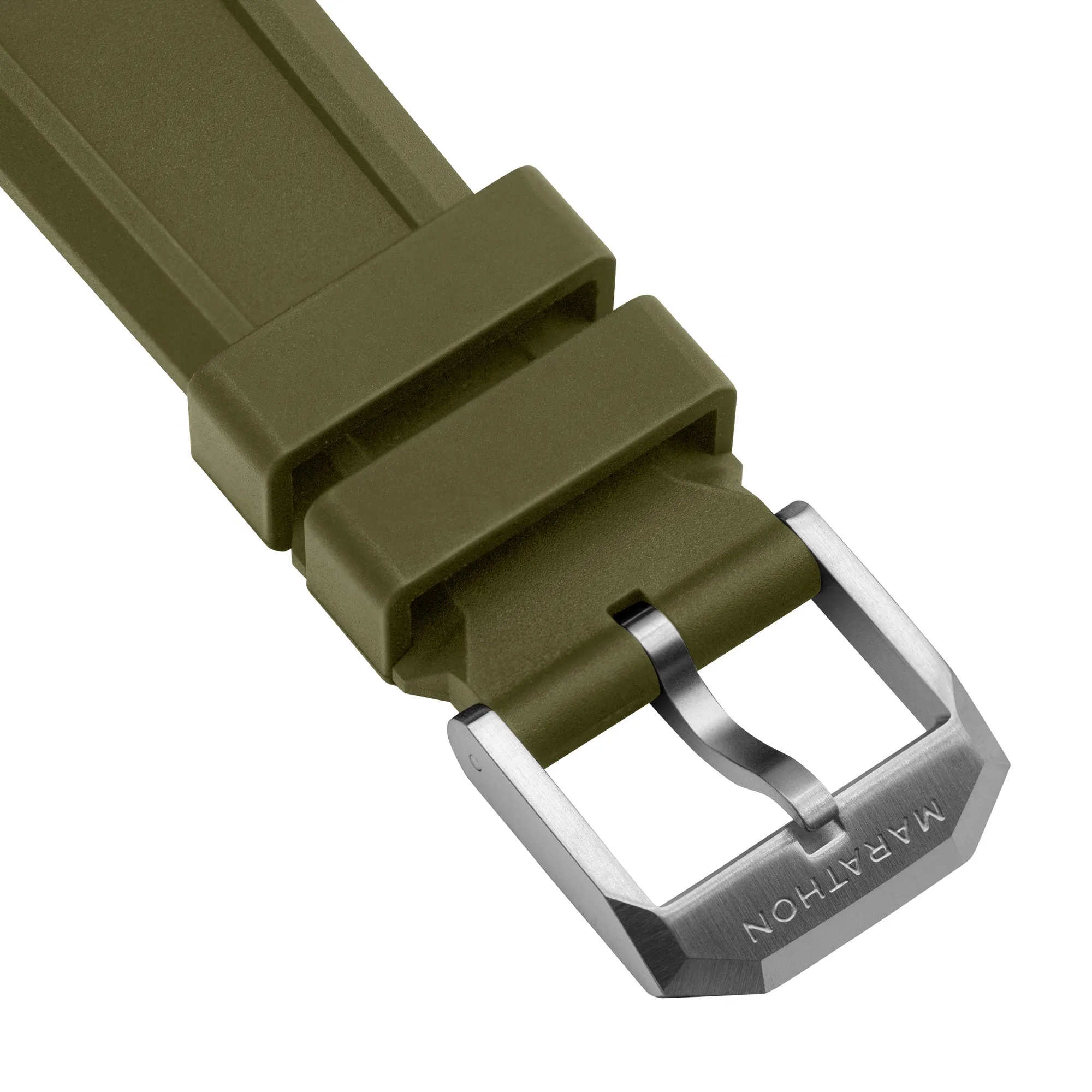 3-Piece Rubber Strap Kit, OD Green, 20mm sold by Marathon Watch product image thumbnail 2