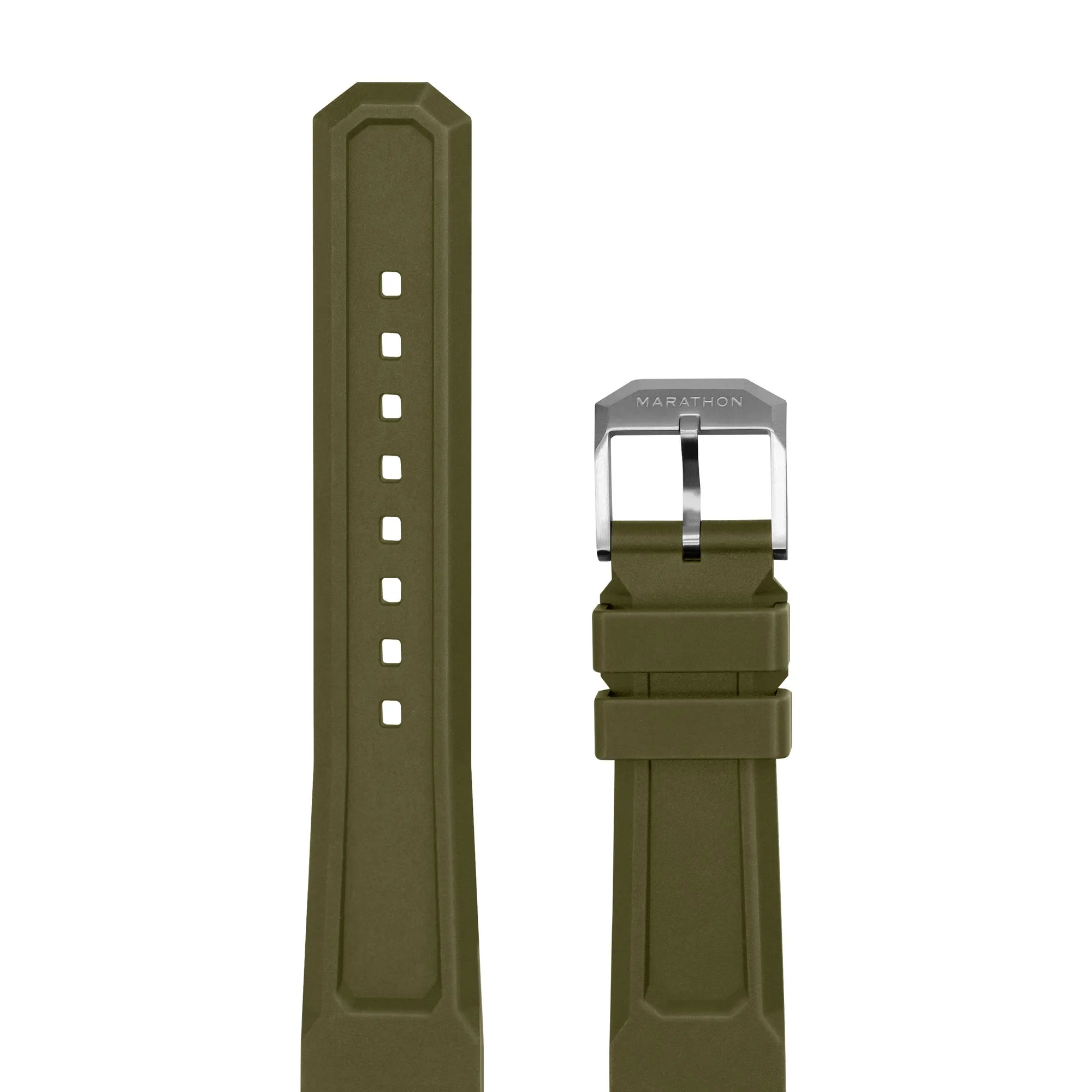 3-Piece Rubber Strap Kit, OD Green, 20mm sold by Marathon Watch product image thumbnail 3