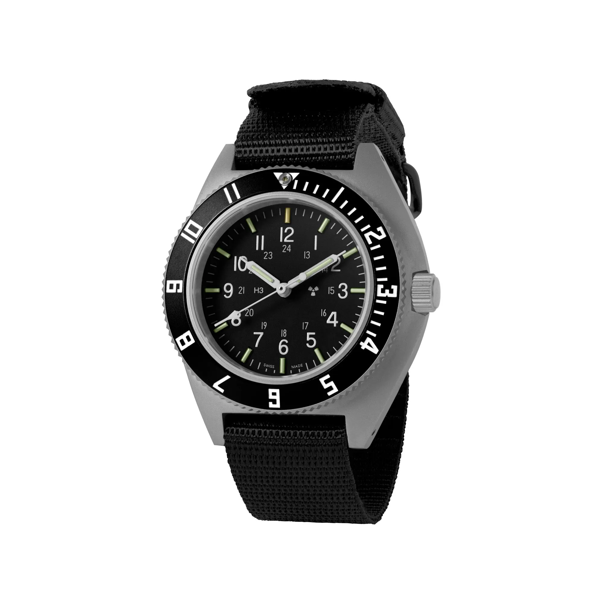 41mm Steel Navigator (SSNAV) on Ballistic Nylon sold by Marathon Watch product image thumbnail 5