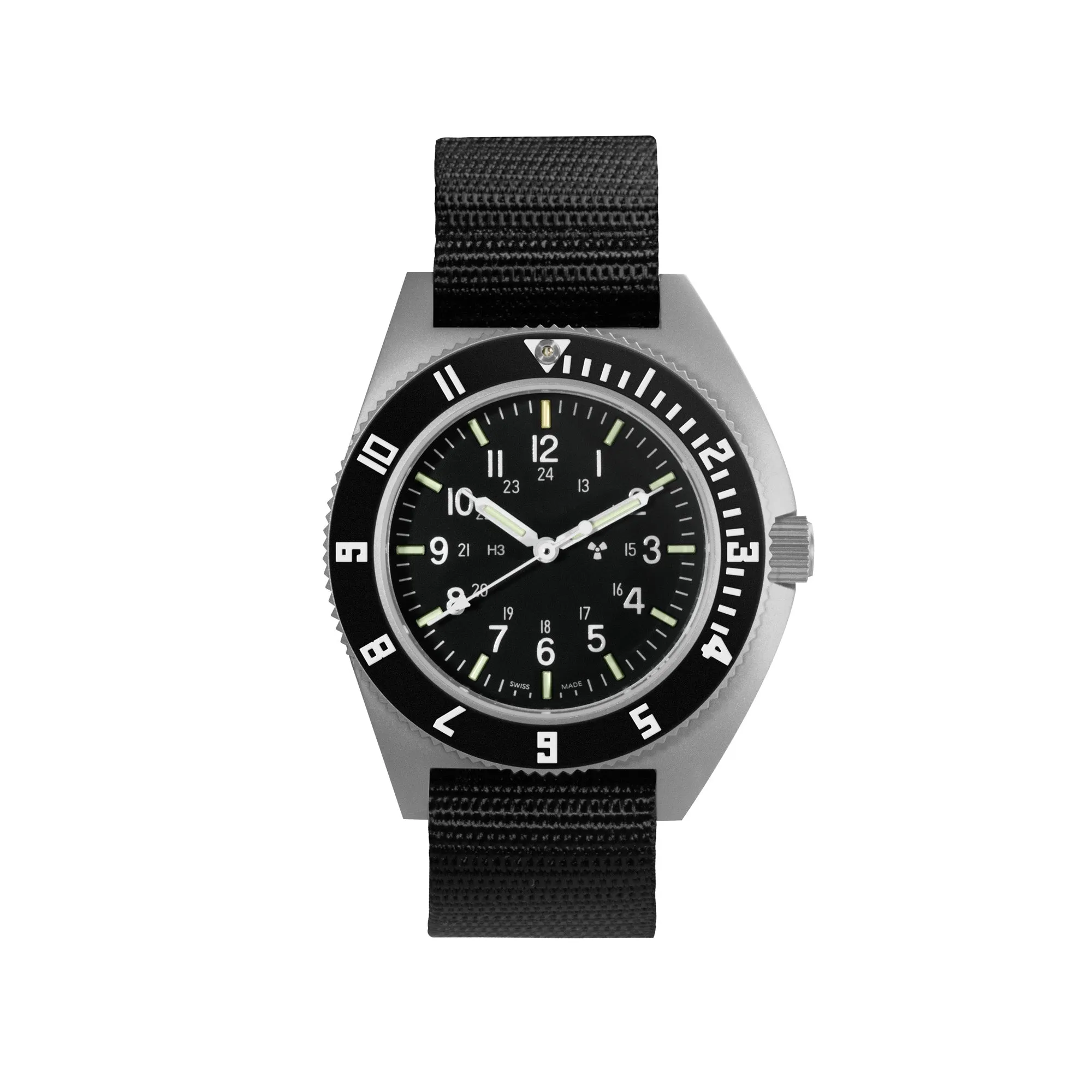 41mm Steel Navigator (SSNAV) on Ballistic Nylon sold by Marathon Watch