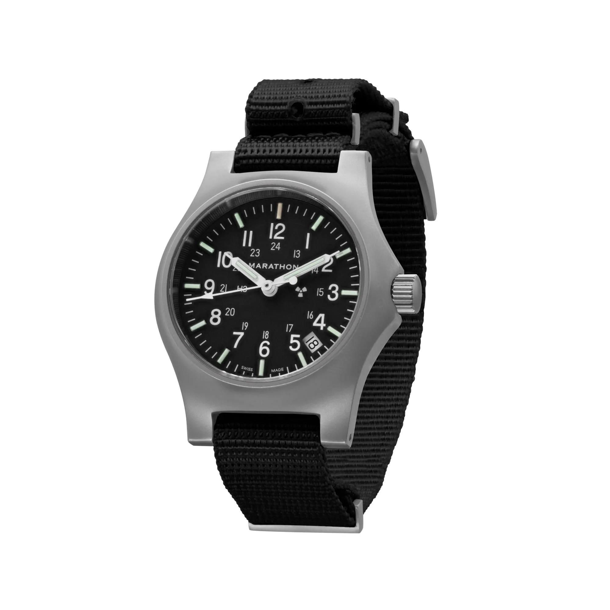36mm Officer's Quartz w/ Date (GPQ-D) on Nylon DEFSTAN sold by Marathon Watch product image thumbnail 3