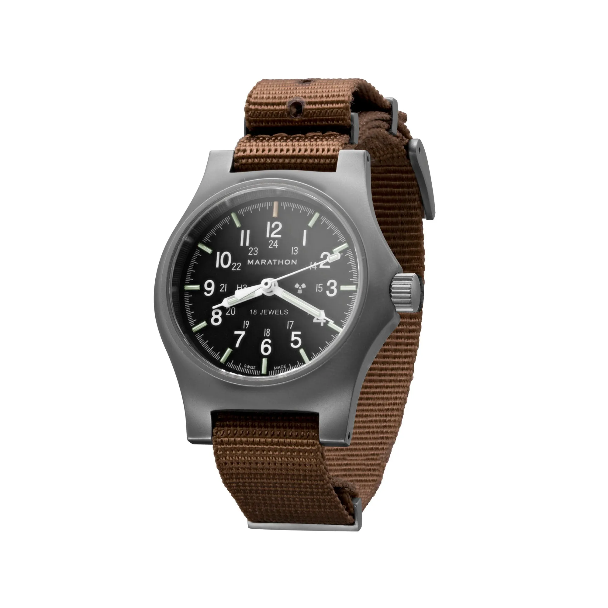 36mm Officer's Mechanical (GPM) on Nylon DEFSTAN sold by Marathon Watch product image thumbnail 4
