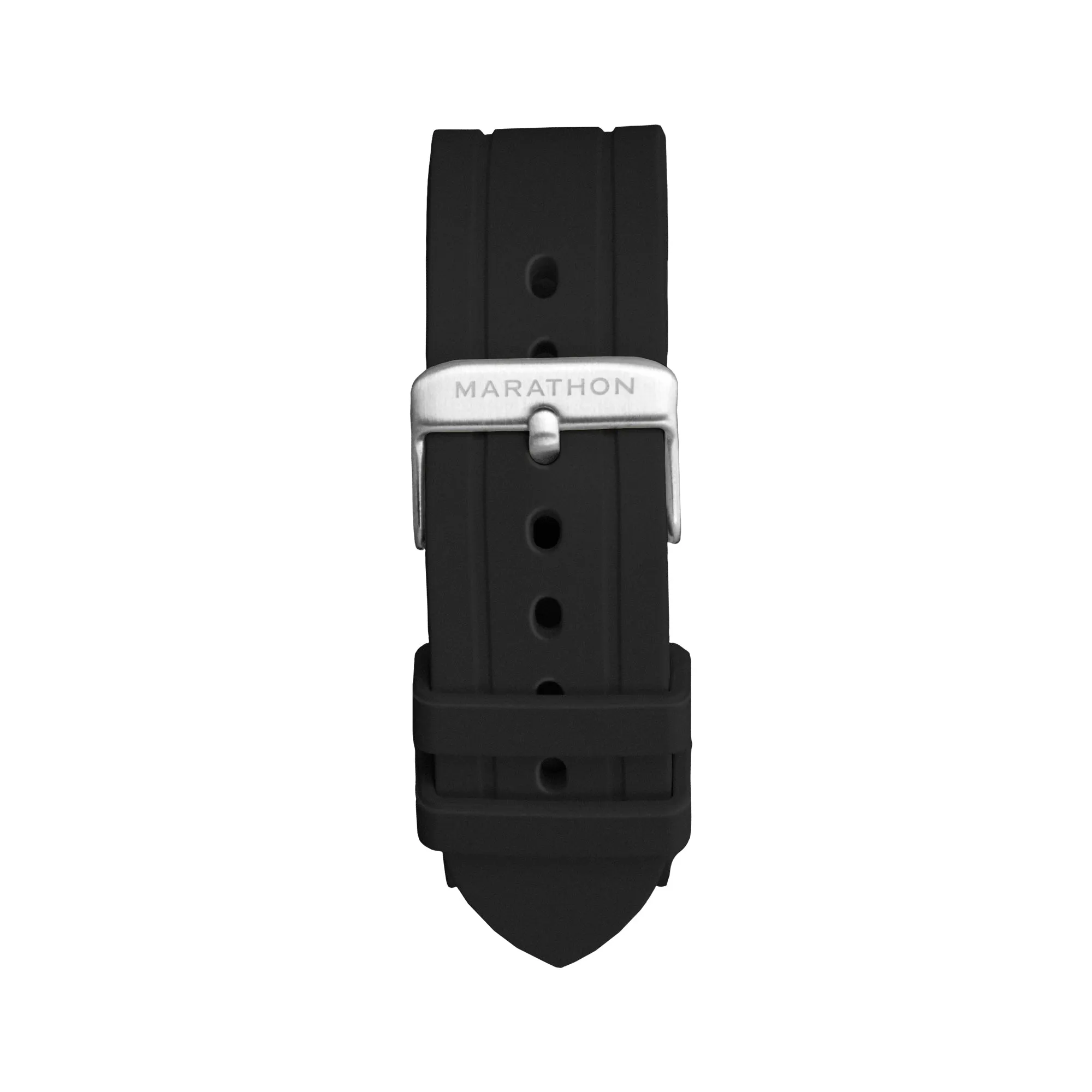 Two-Piece Rubber Dive Strap, Black, 22mm sold by Marathon Watch product image thumbnail 3