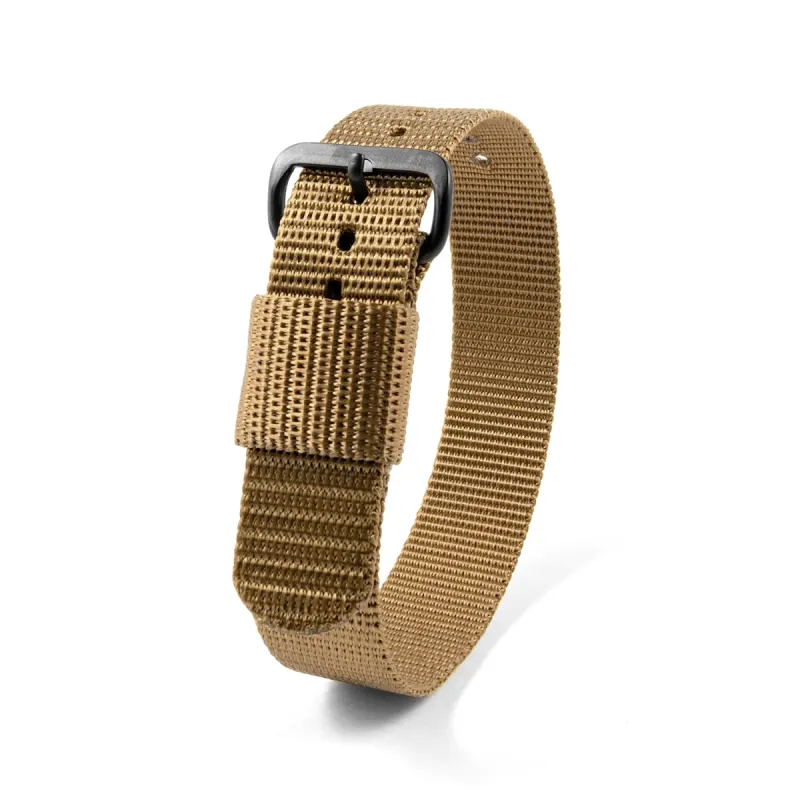 Ballistic Nylon Strap, Desert Tan, 16mm sold by Marathon Watch