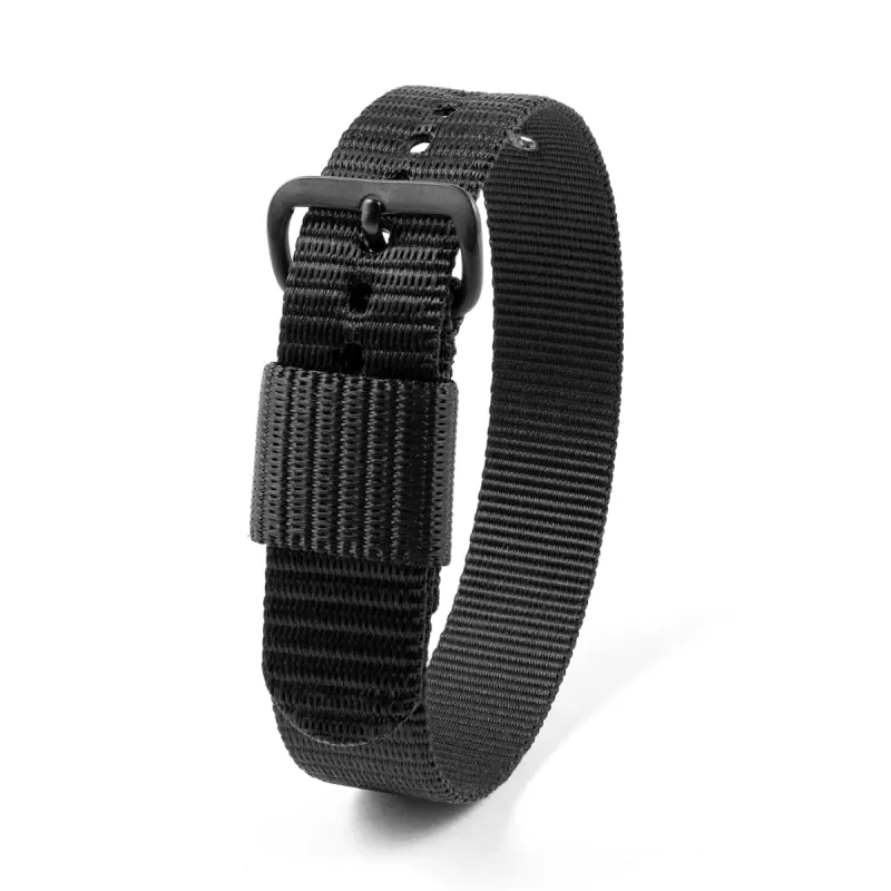 Ballistic Nylon Strap, Black, 16mm sold by Marathon Watch