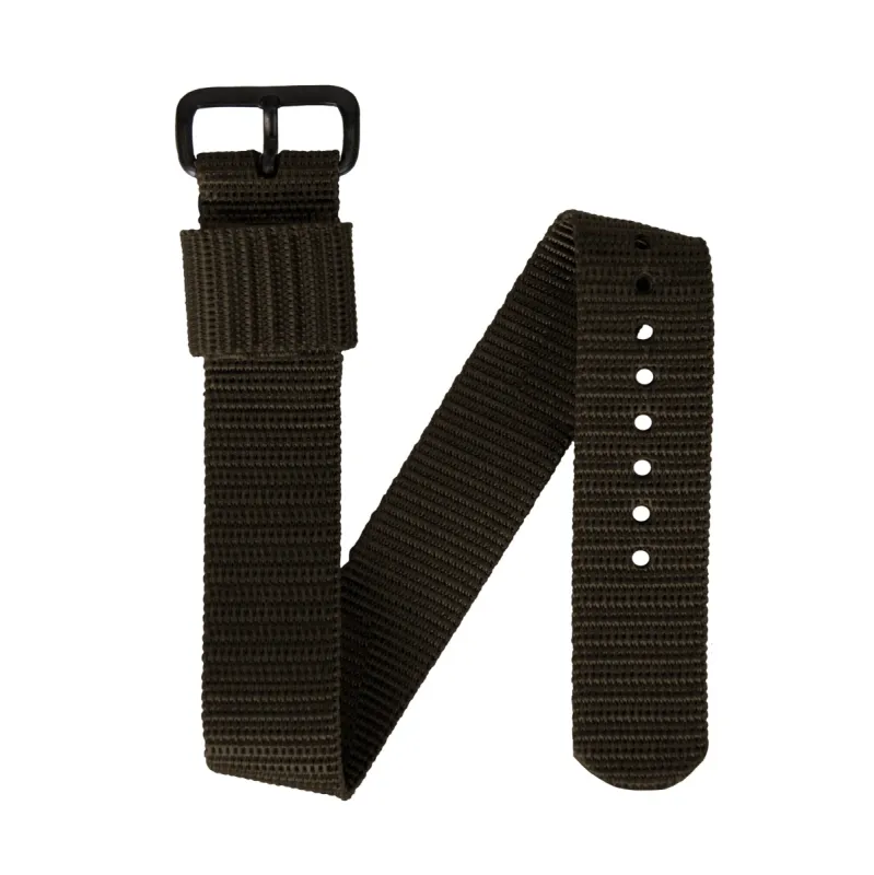 Ballistic Nylon Strap, Sage Green, 22mm sold by Marathon Watch
