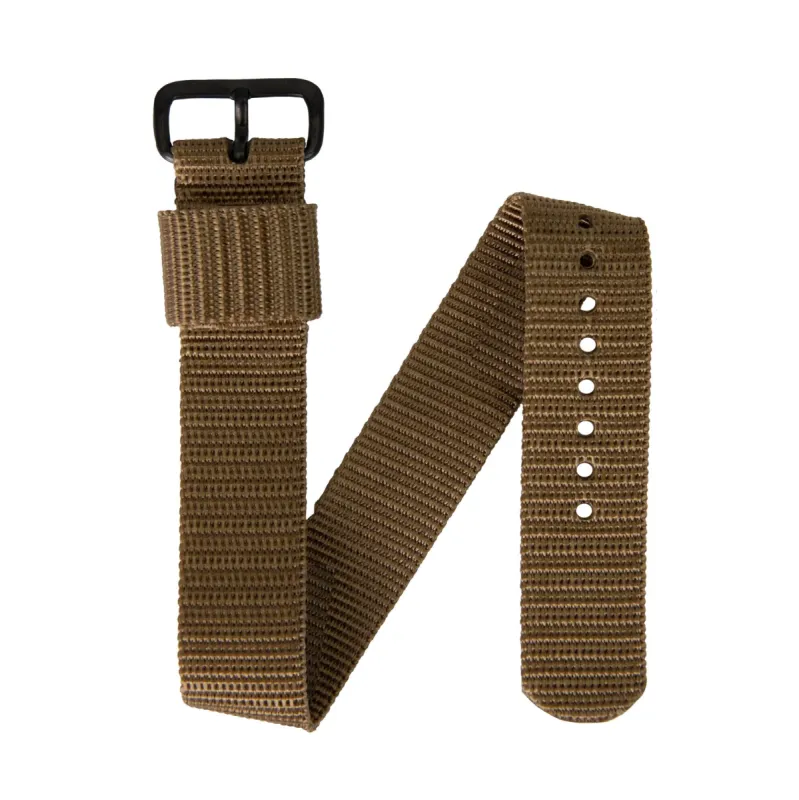 Ballistic Nylon Strap, Desert Tan, 22mm sold by Marathon Watch