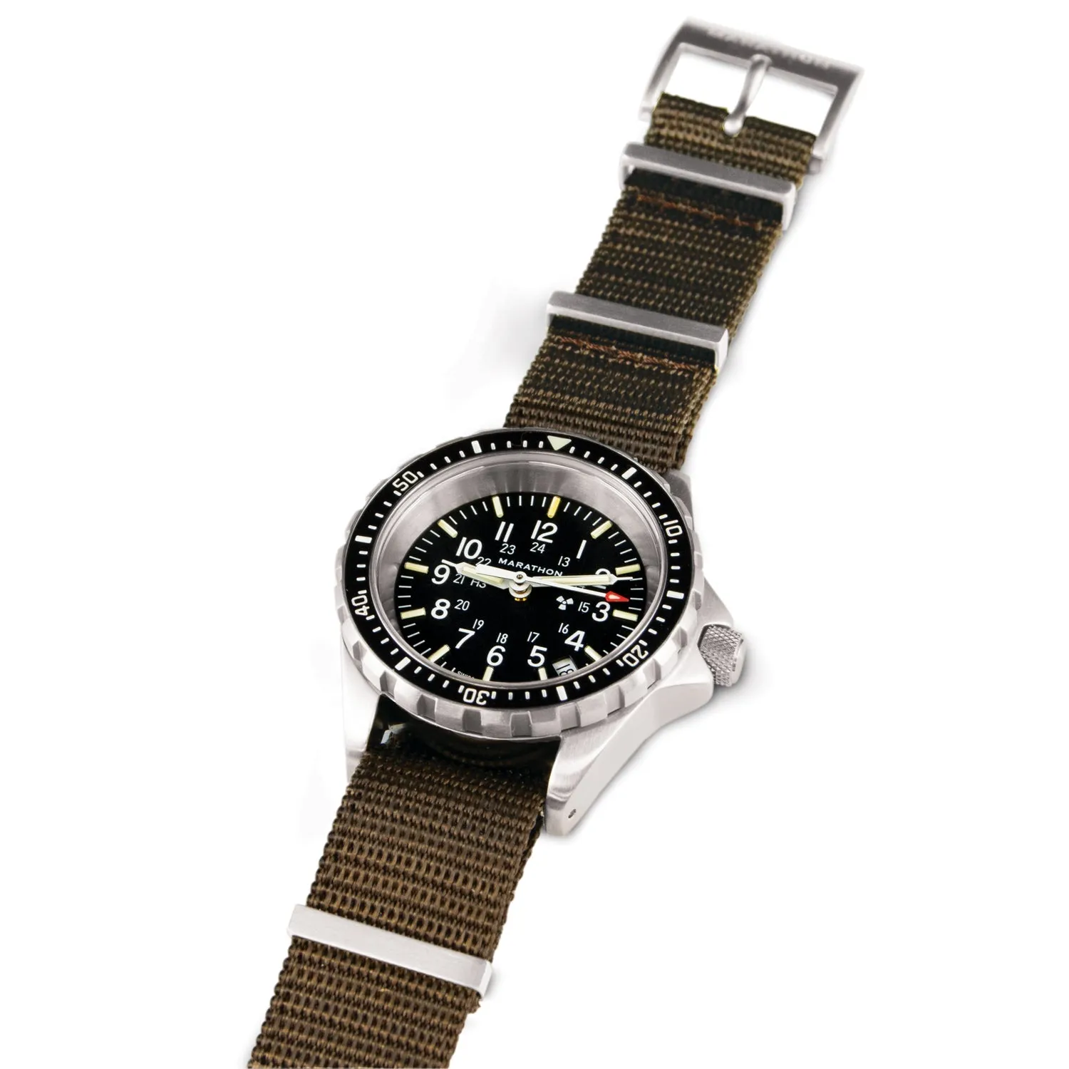Nylon DEFSTAN Strap, Sage Green, 18mm sold by Marathon Watch product image thumbnail 2