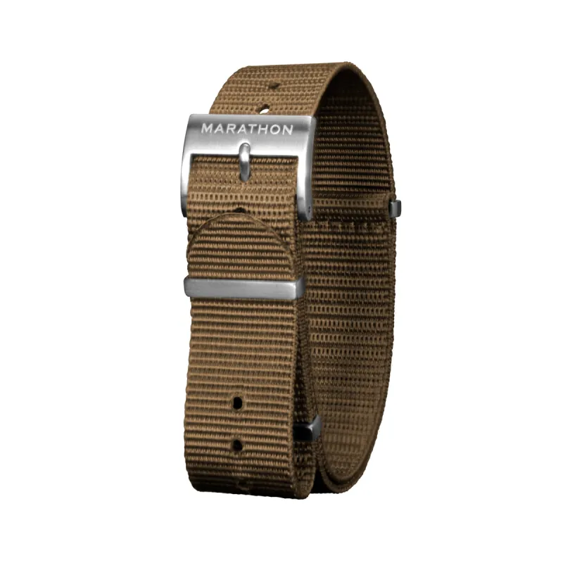 Nylon DEFSTAN Strap, Desert Tan, 18mm sold by Marathon Watch