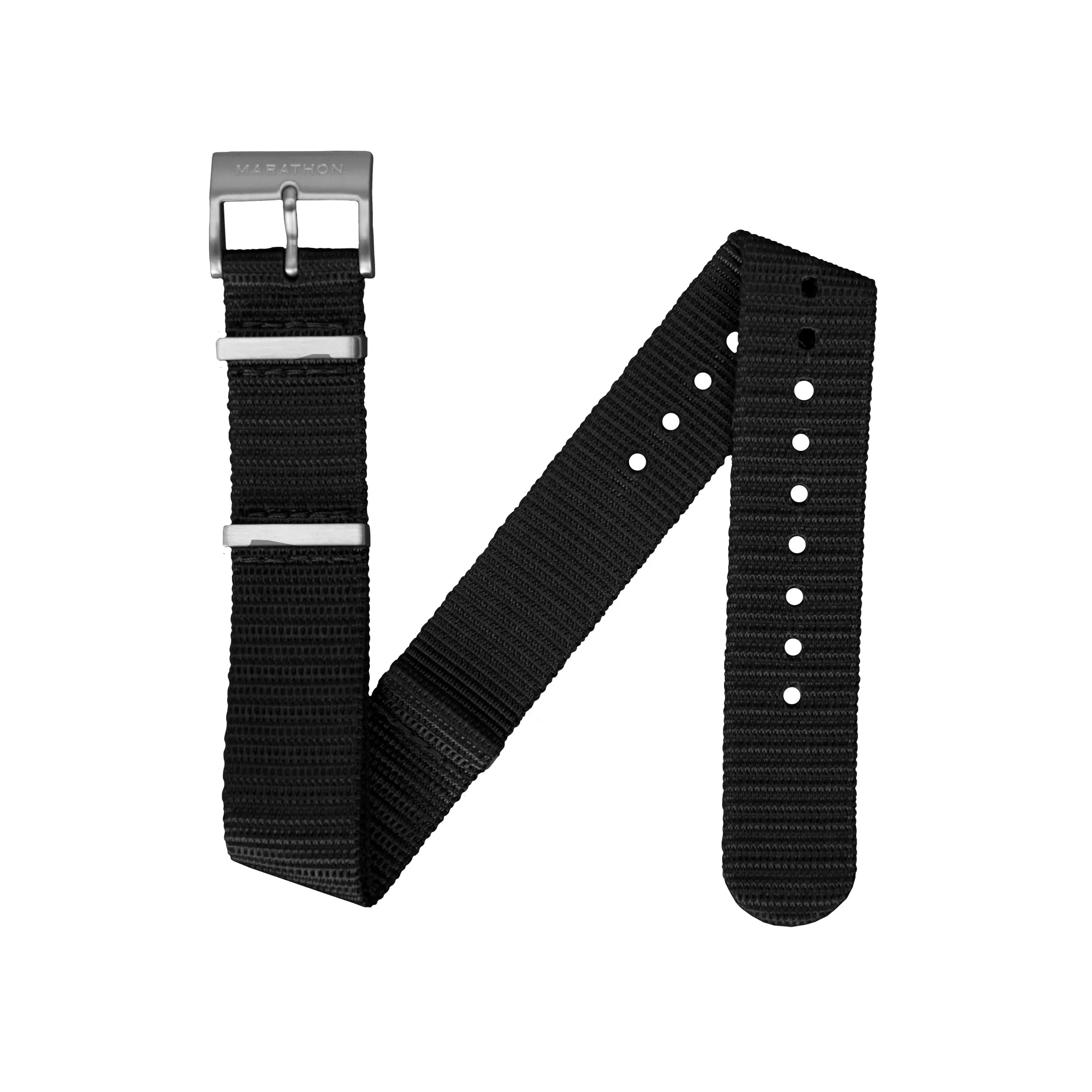 Nylon DEFSTAN Strap, Black, 18mm sold by Marathon Watch product image thumbnail 3