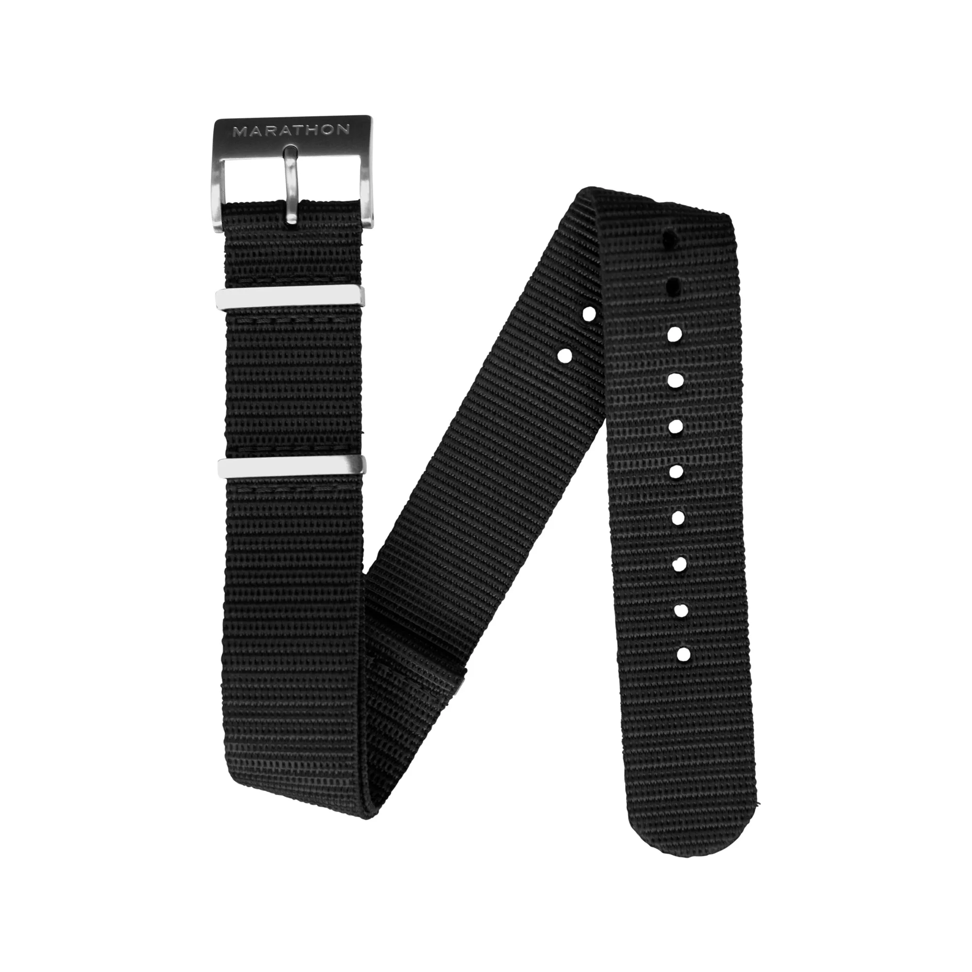 Nylon DEFSTAN Strap, Black, 20mm sold by Marathon Watch product image thumbnail 3