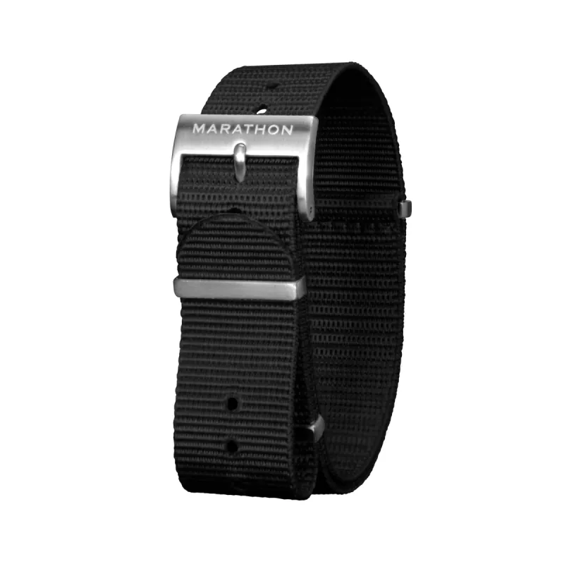 Nylon DEFSTAN Strap, Black, 22mm sold by Marathon Watch