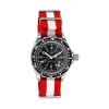 Seat-Belt Weave Nylon DEFSTAN Strap, Red & White, 20mm sold by Marathon Watch