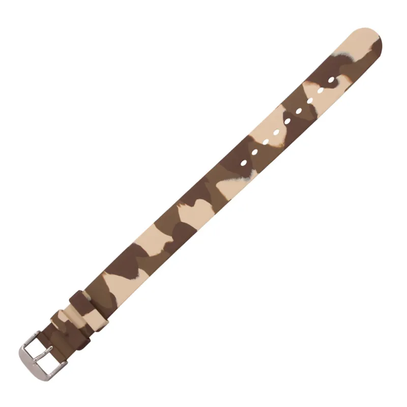 Single-Piece Rubber Strap, Brown Camo, 20mm sold by Marathon Watch