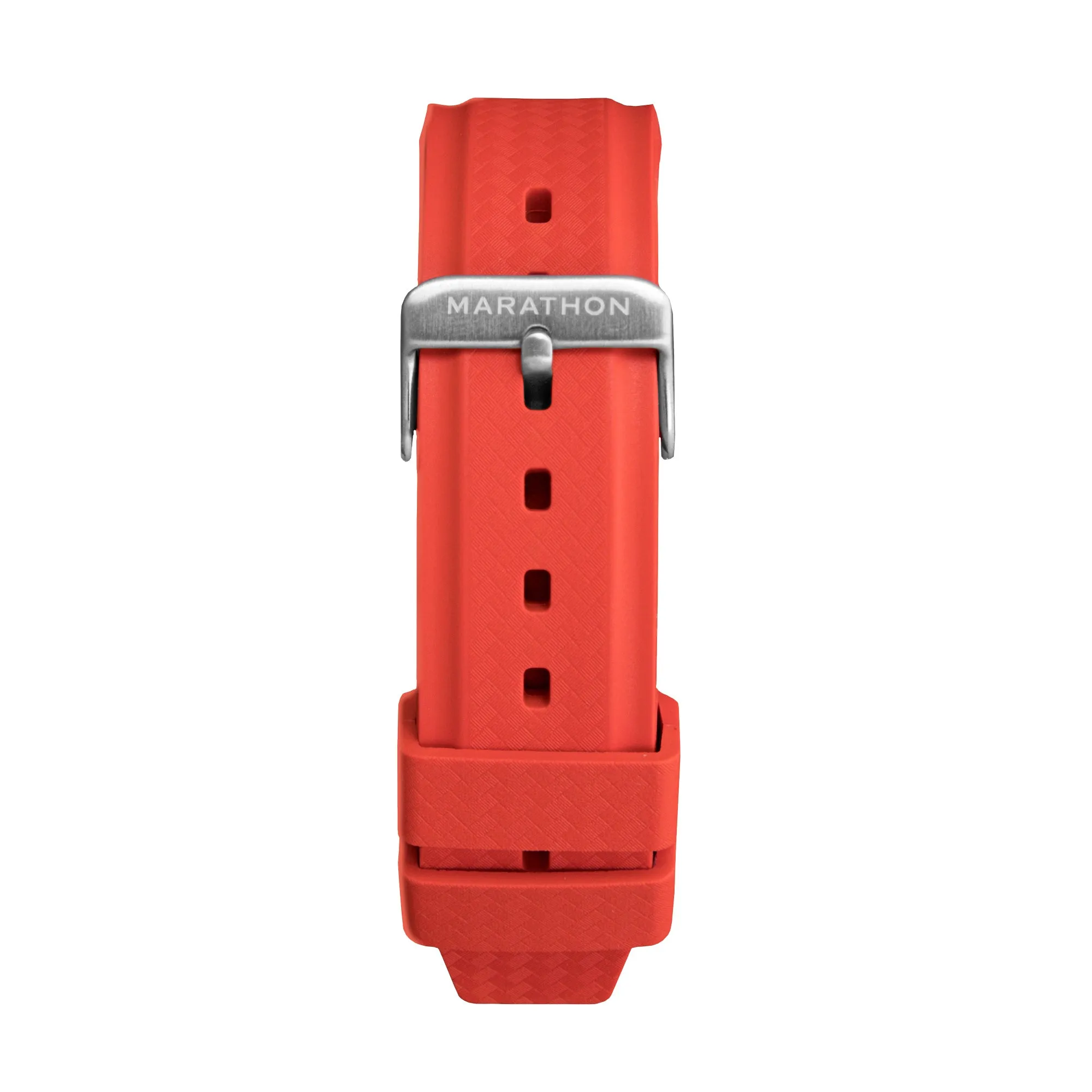 Textured Rubber Strap, Red, 22mm sold by Marathon Watch product image thumbnail 2