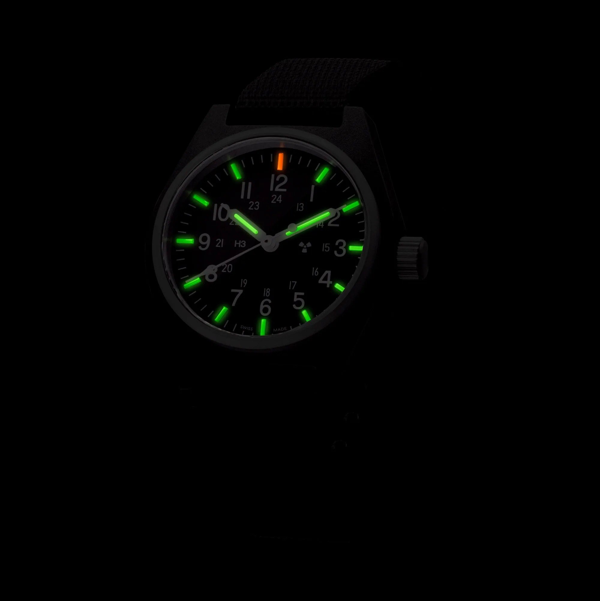 34mm Black General Purpose Quartz (GPQ) sold by Marathon Watch product image thumbnail 4
