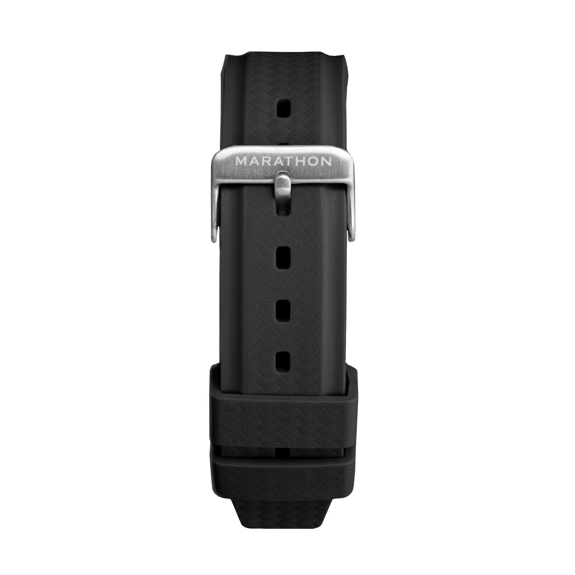 Textured Rubber Strap, Black, 22mm sold by Marathon Watch product image thumbnail 3