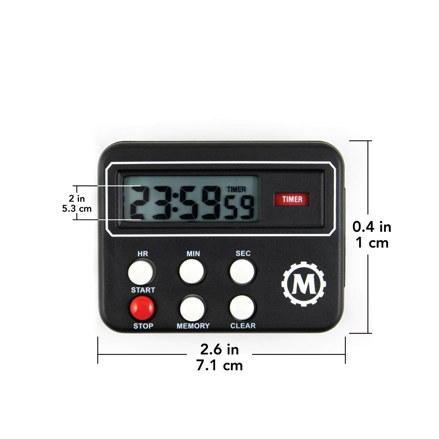 24 Hour Compact Digital Timer sold by Marathon Watch product image thumbnail 4