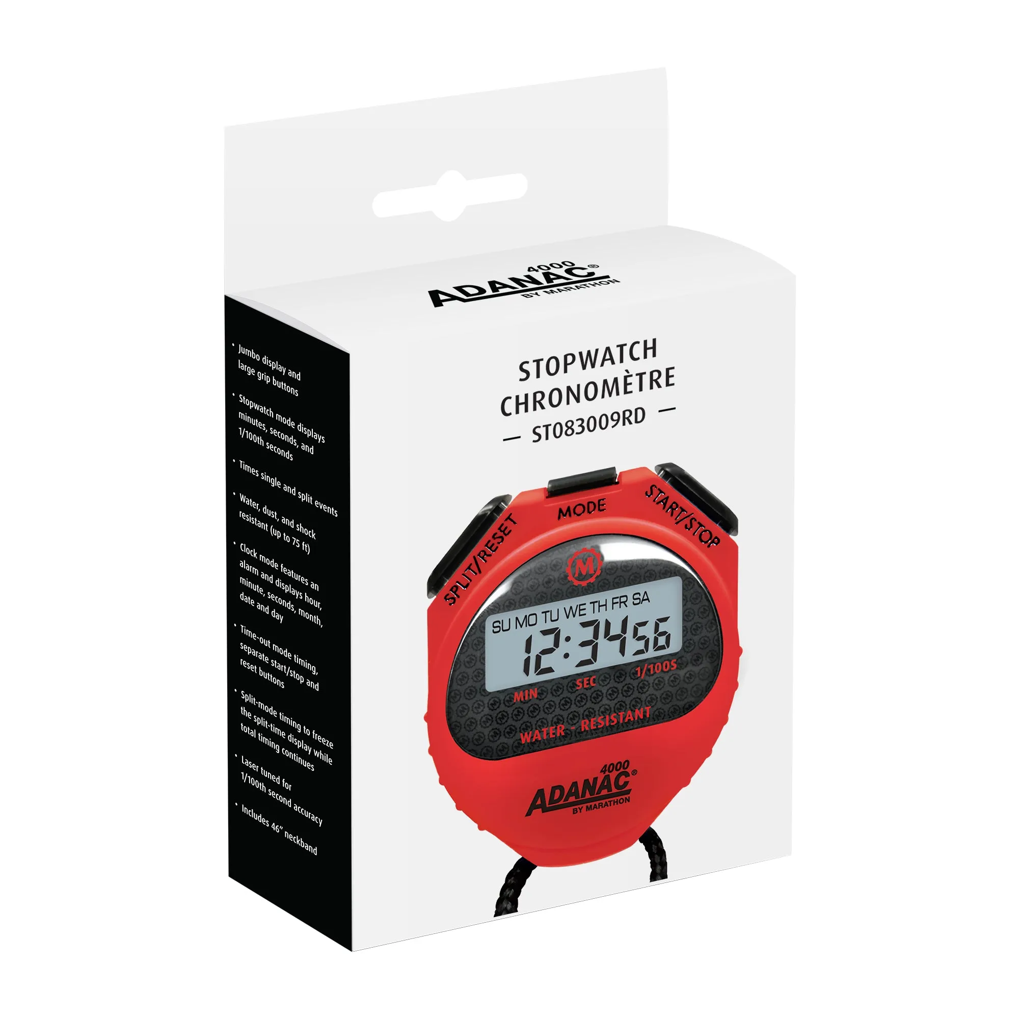 ADANAC 4000 Digital Stopwatch Timer with Large Display sold by Marathon Watch product image thumbnail 5