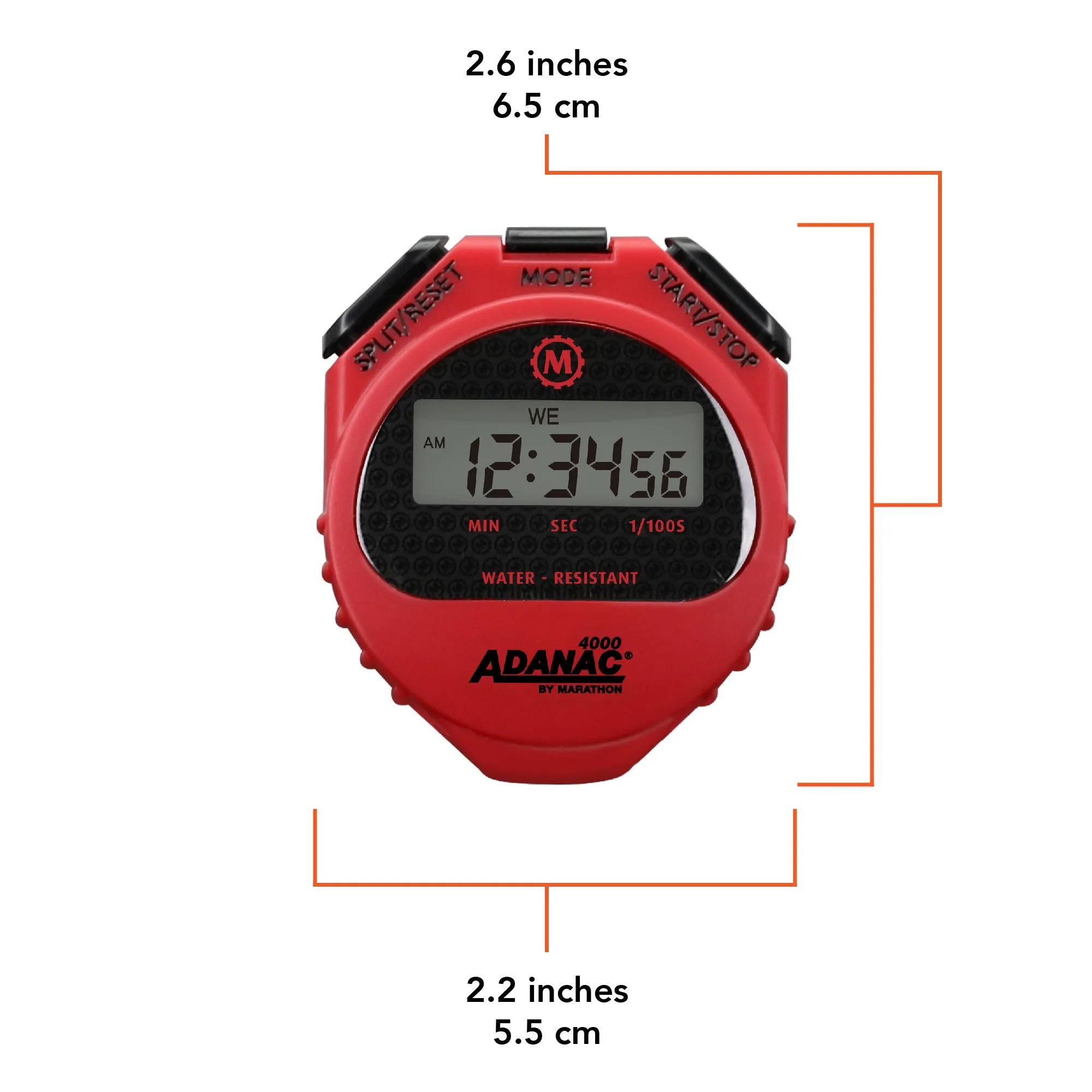 ADANAC 4000 Digital Stopwatch Timer with Large Display sold by Marathon Watch product image thumbnail 4