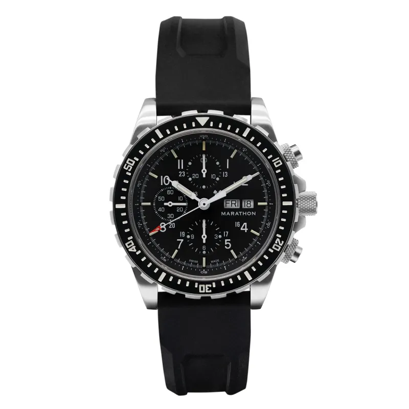 46mm Jumbo Diver/Pilot's Automatic Chronograph (CSAR) sold by Marathon Watch