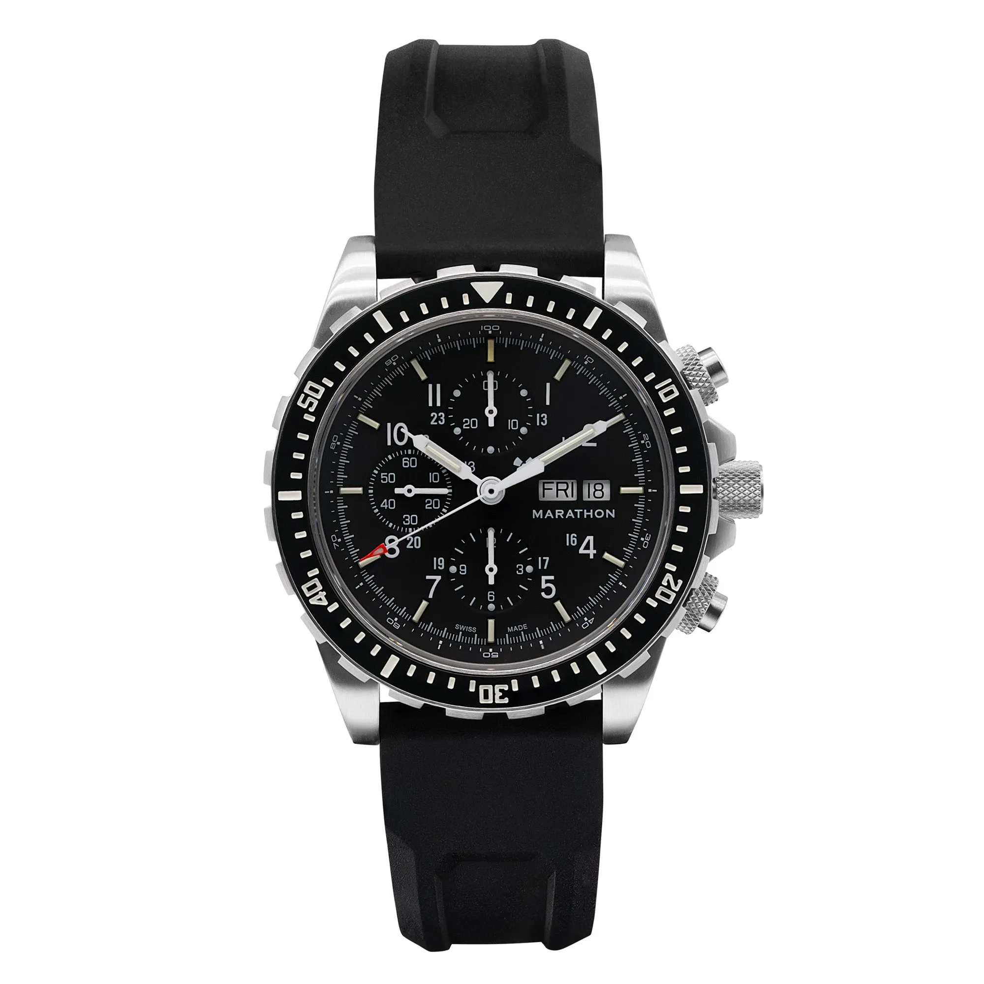 46mm Jumbo Diver/Pilot's Automatic Chronograph (CSAR) sold by Marathon Watch