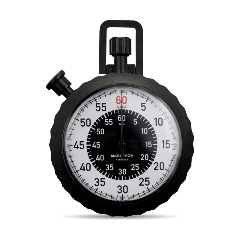 Military Stopwatch - Instantaneous Return and Time-Out, with Central 60 min Register sold by Marathon Watch