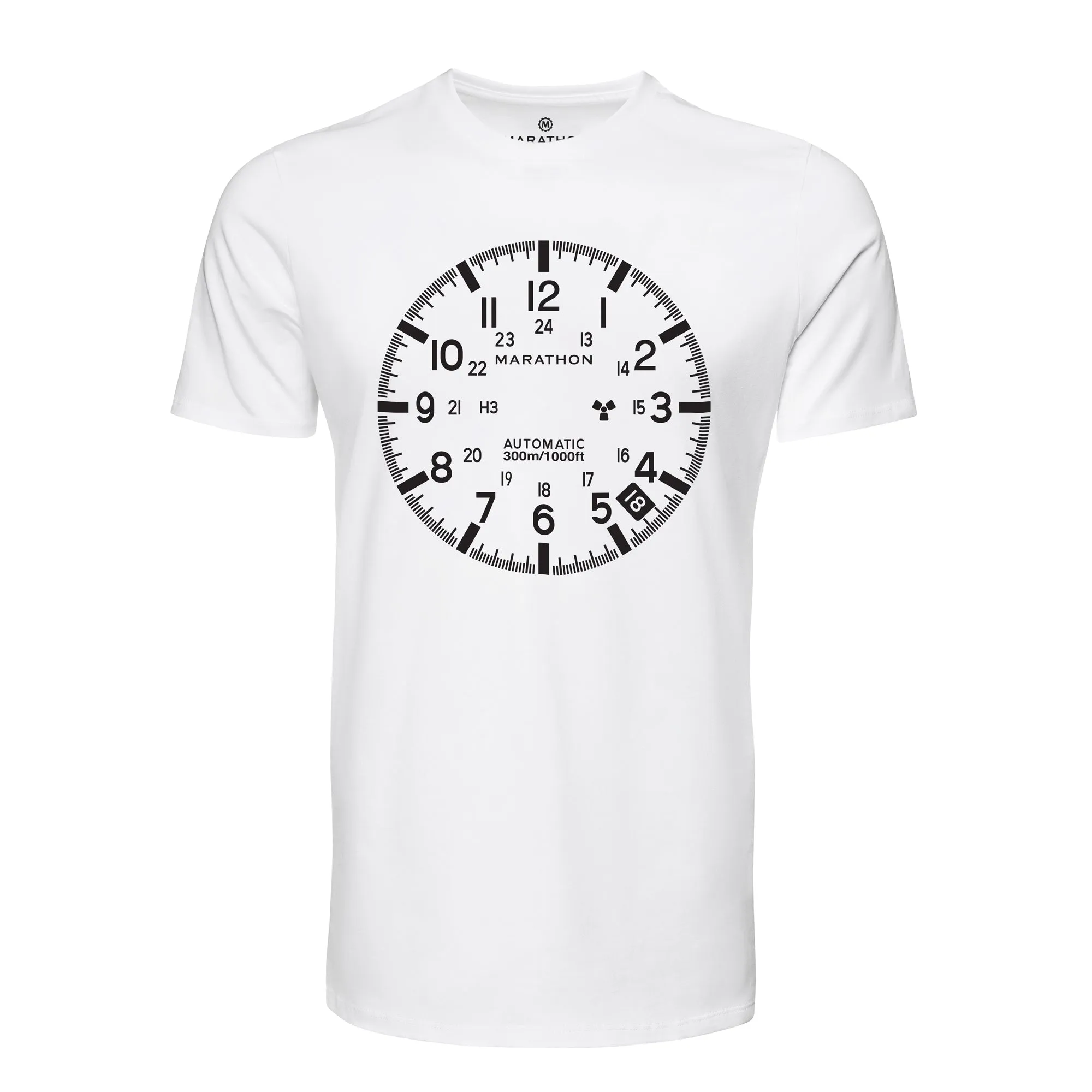 Slim Fit Classic White Marathon Watch GSAR T-Shirt sold by Marathon Watch product image thumbnail 2