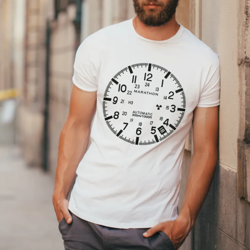 Slim Fit Classic White Marathon Watch GSAR T-Shirt sold by Marathon Watch