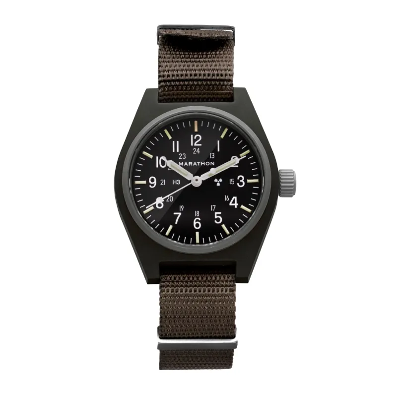 34mm Sage Green General Purpose Mechanical (GPM) sold by Marathon Watch