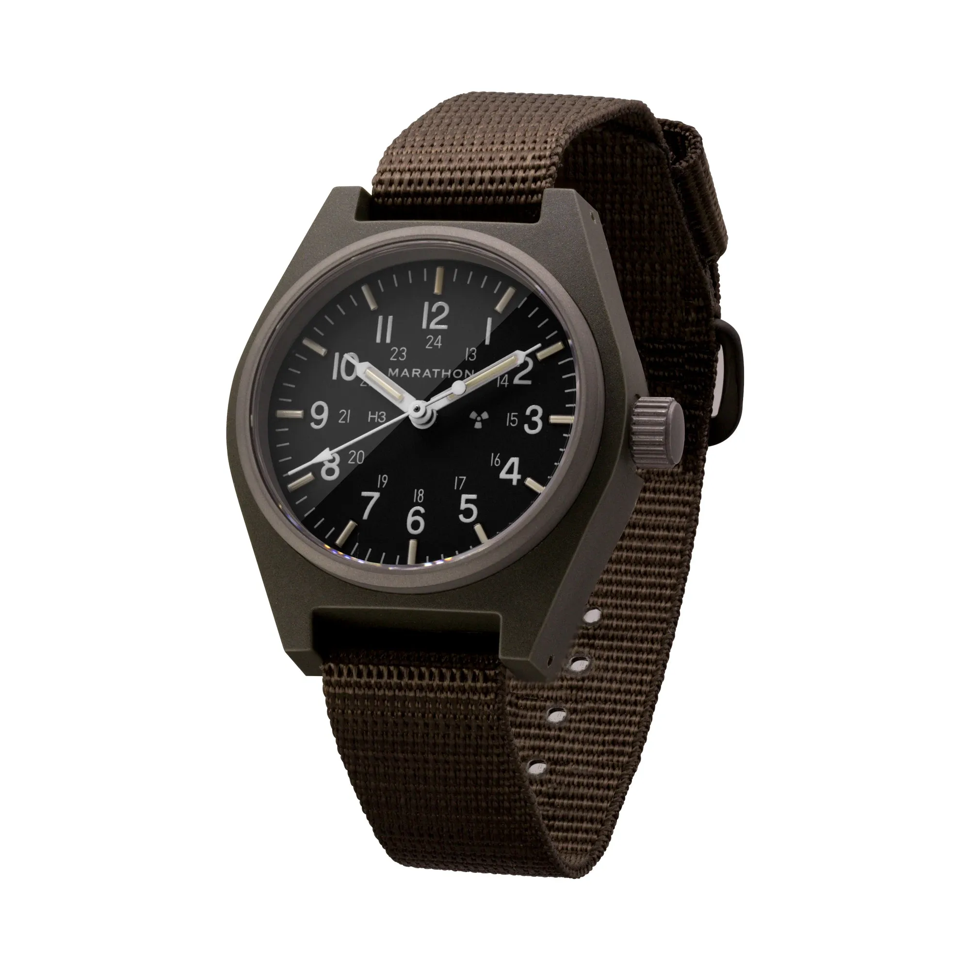 34mm Sage Green General Purpose Mechanical (GPM) sold by Marathon Watch product image thumbnail 4