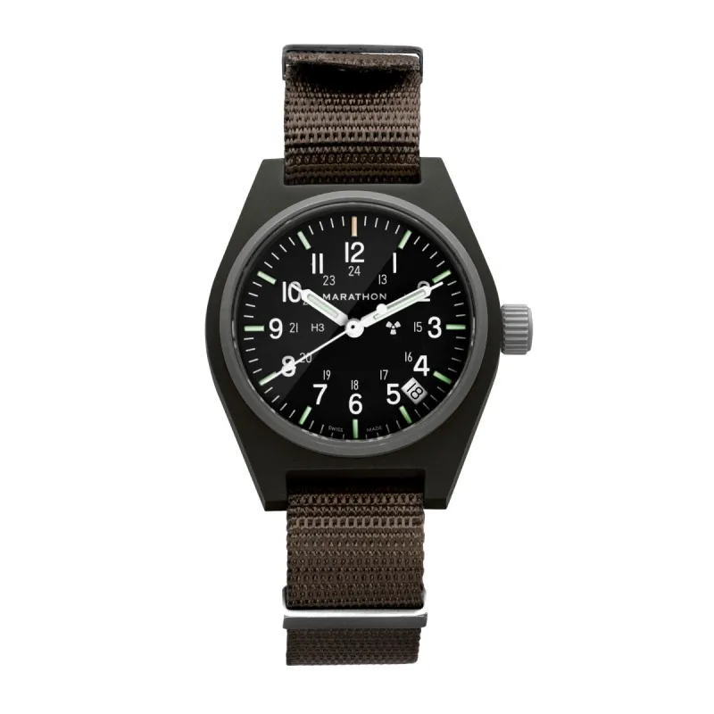 34mm Sage Green General Purpose Quartz with Date (GPQ-D) sold by Marathon Watch