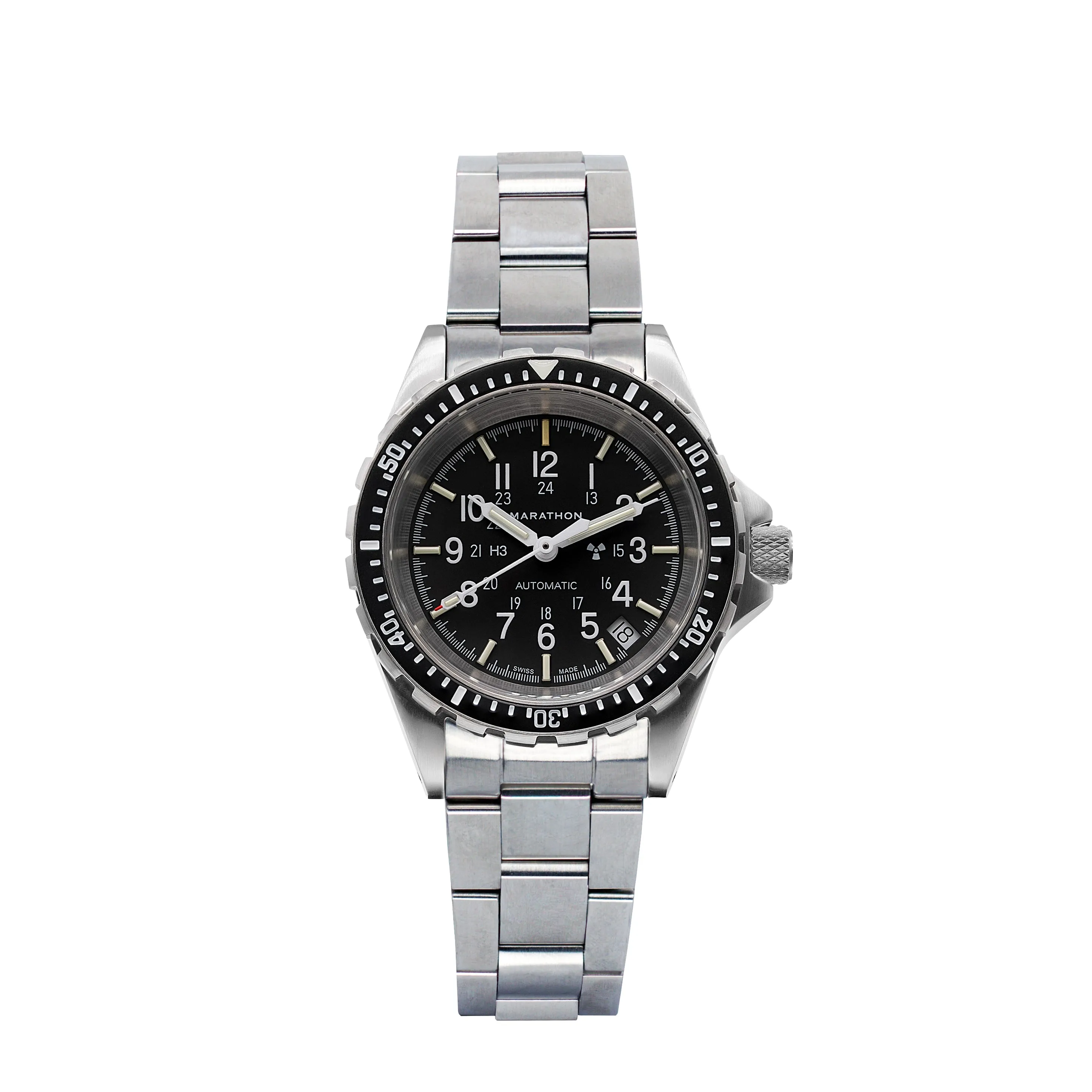 36mm Medium Diver's Automatic (MSAR Auto) with Stainless Steel Bracelet sold by Marathon Watch