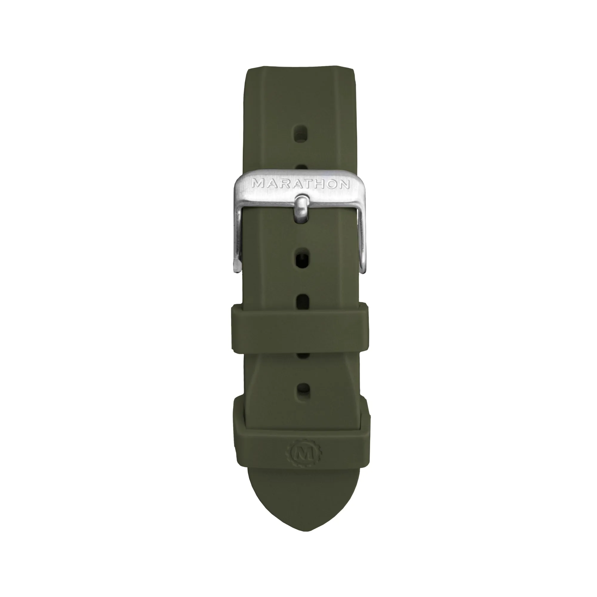 Two-Piece Rubber Dive Strap, Green, 20mm sold by Marathon Watch product image thumbnail 3