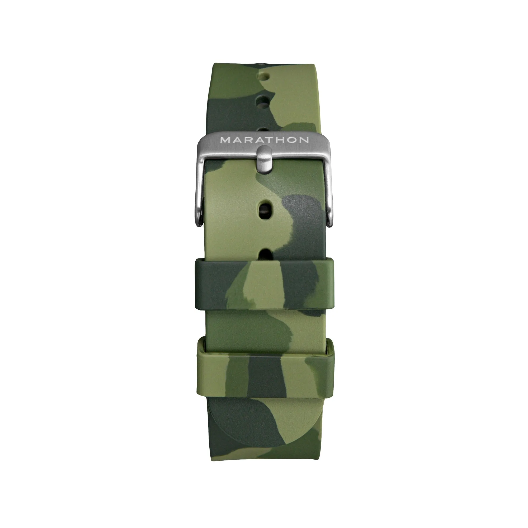 Single-Piece Rubber Strap, Green Camo, 20mm sold by Marathon Watch product image thumbnail 3