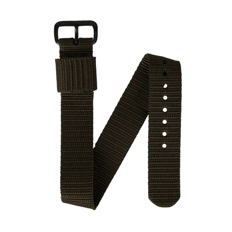 Sage Green 16mm Ballistic Nylon Strap sold by Marathon Watch
