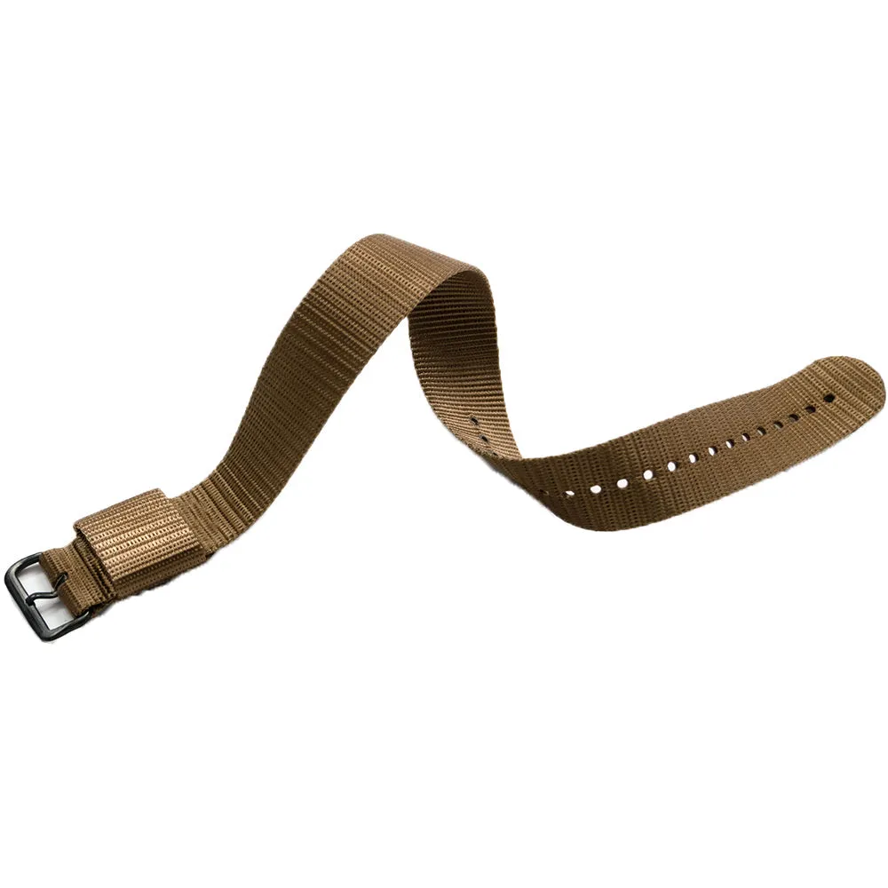 Desert Tan Extra Long 16mm Ballistic Nylon Strap sold by Marathon Watch product image thumbnail 4
