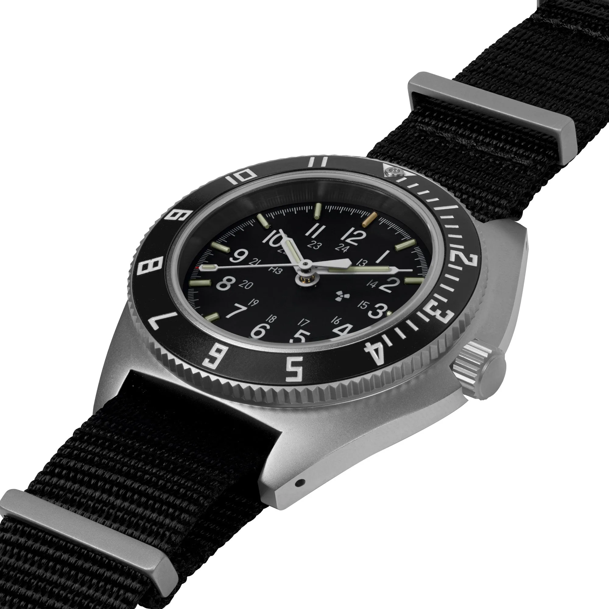 41mm Steel Navigator Automatic (SSNAV Auto) on Nylon DEFSTAN sold by Marathon Watch product image thumbnail 4