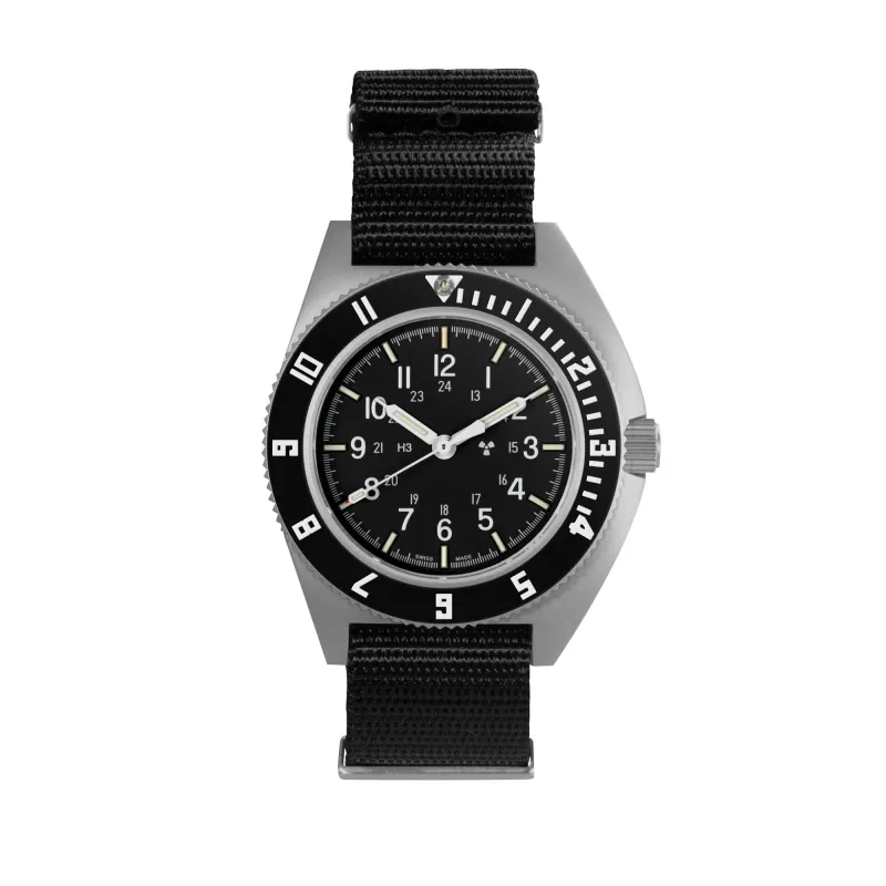 41mm Steel Navigator Automatic (SSNAV Auto) on Nylon DEFSTAN sold by Marathon Watch