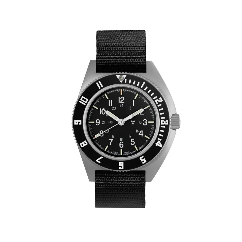 41mm Steel Navigator Automatic (SSNAV Auto) on Ballistic Nylon sold by Marathon Watch