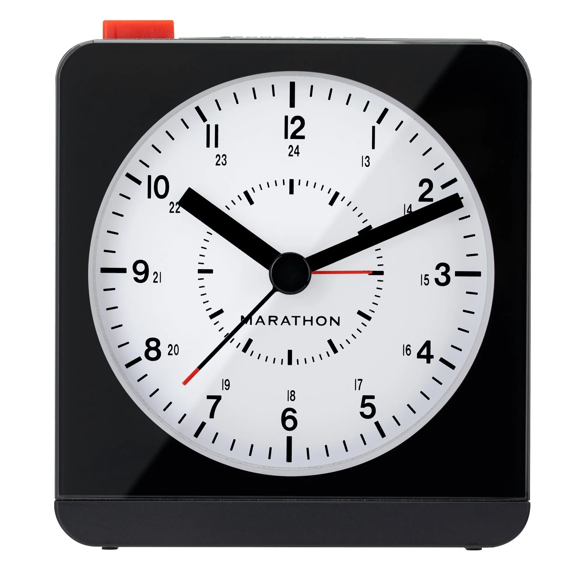 Analog Desk Alarm Clock with Auto Backlight sold by Marathon Watch