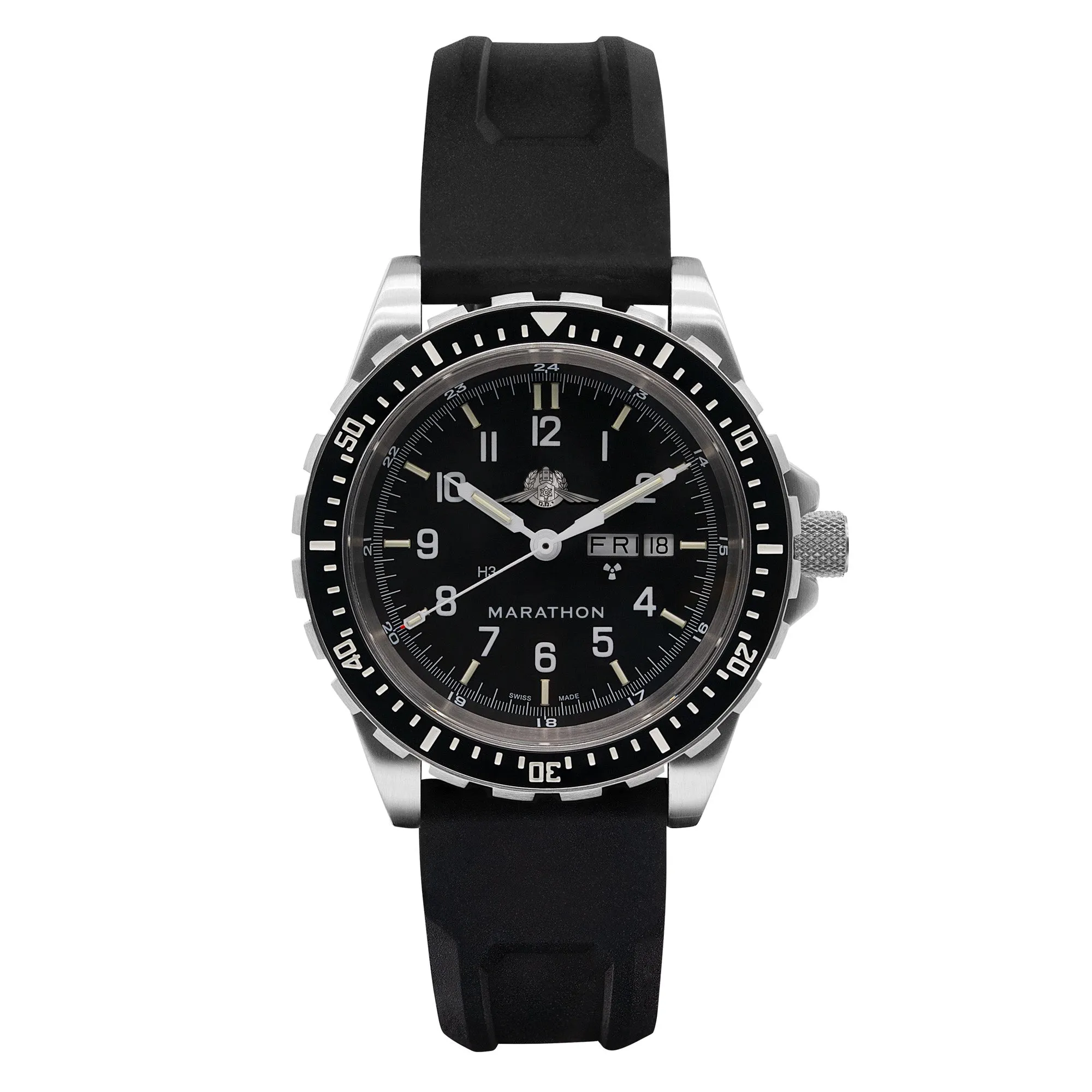 46mm Official YAMAM™ Jumbo Day/Date Automatic (JDD) sold by Marathon Watch