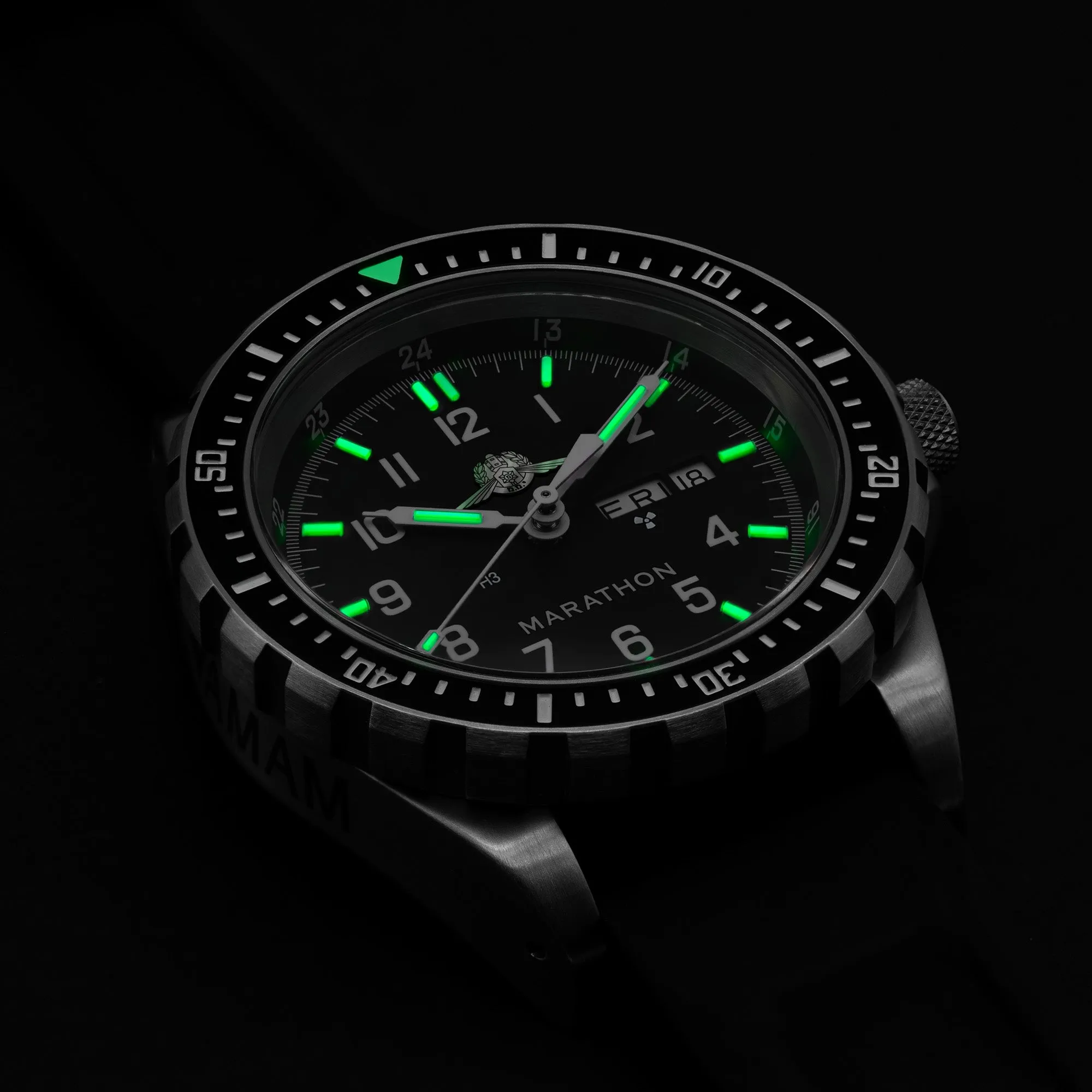 46mm Official YAMAM™ Jumbo Day/Date Automatic (JDD) sold by Marathon Watch product image thumbnail 4