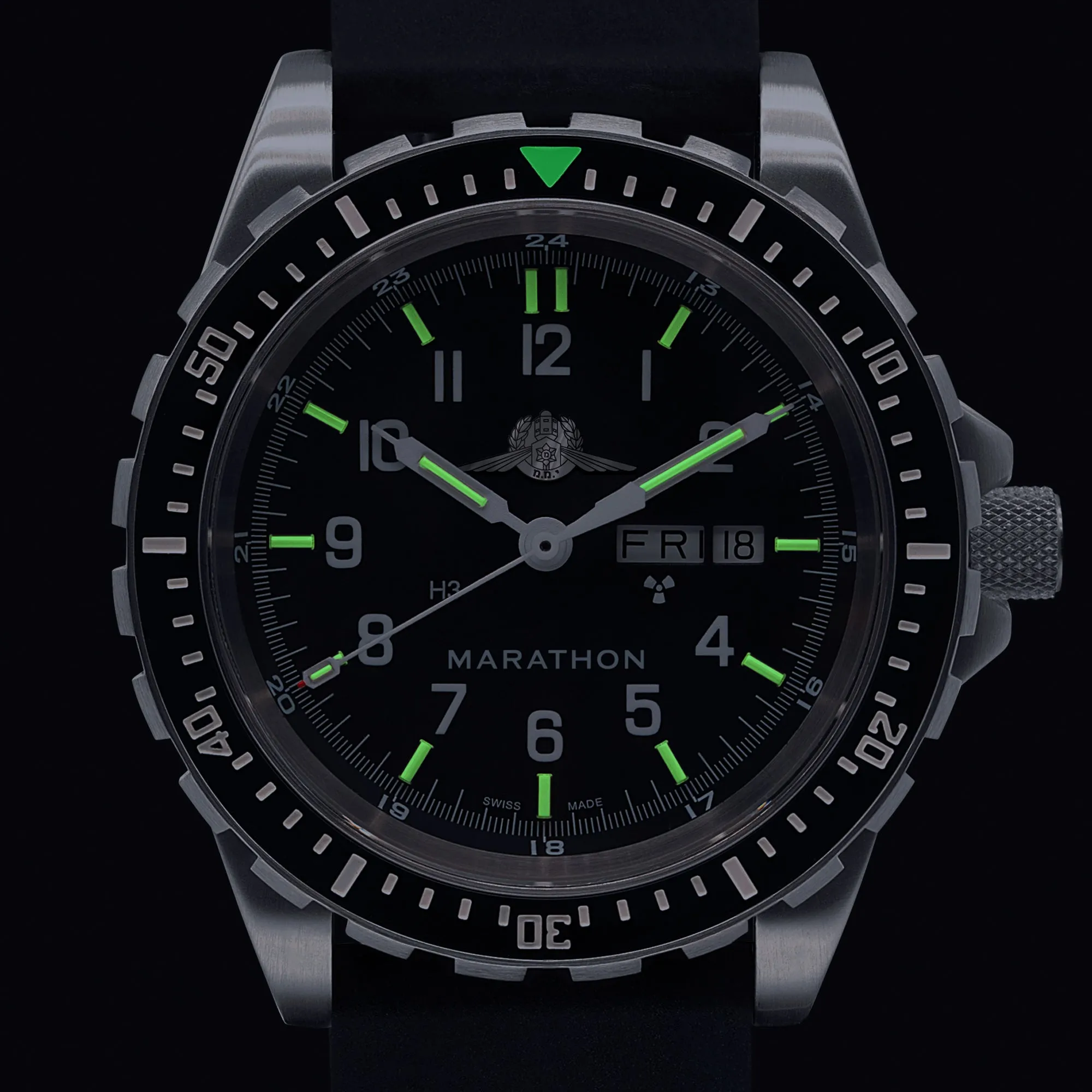 46mm Official YAMAM™ Jumbo Day/Date Automatic (JDD) sold by Marathon Watch product image thumbnail 2