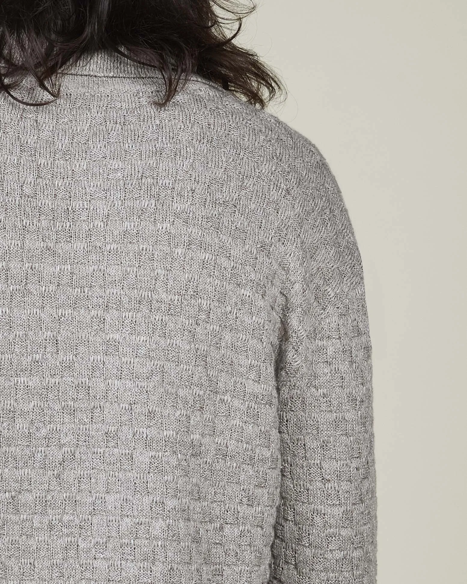 Seymour Sweater in linen and merino wool sold by Mark the Tailor product image thumbnail 4