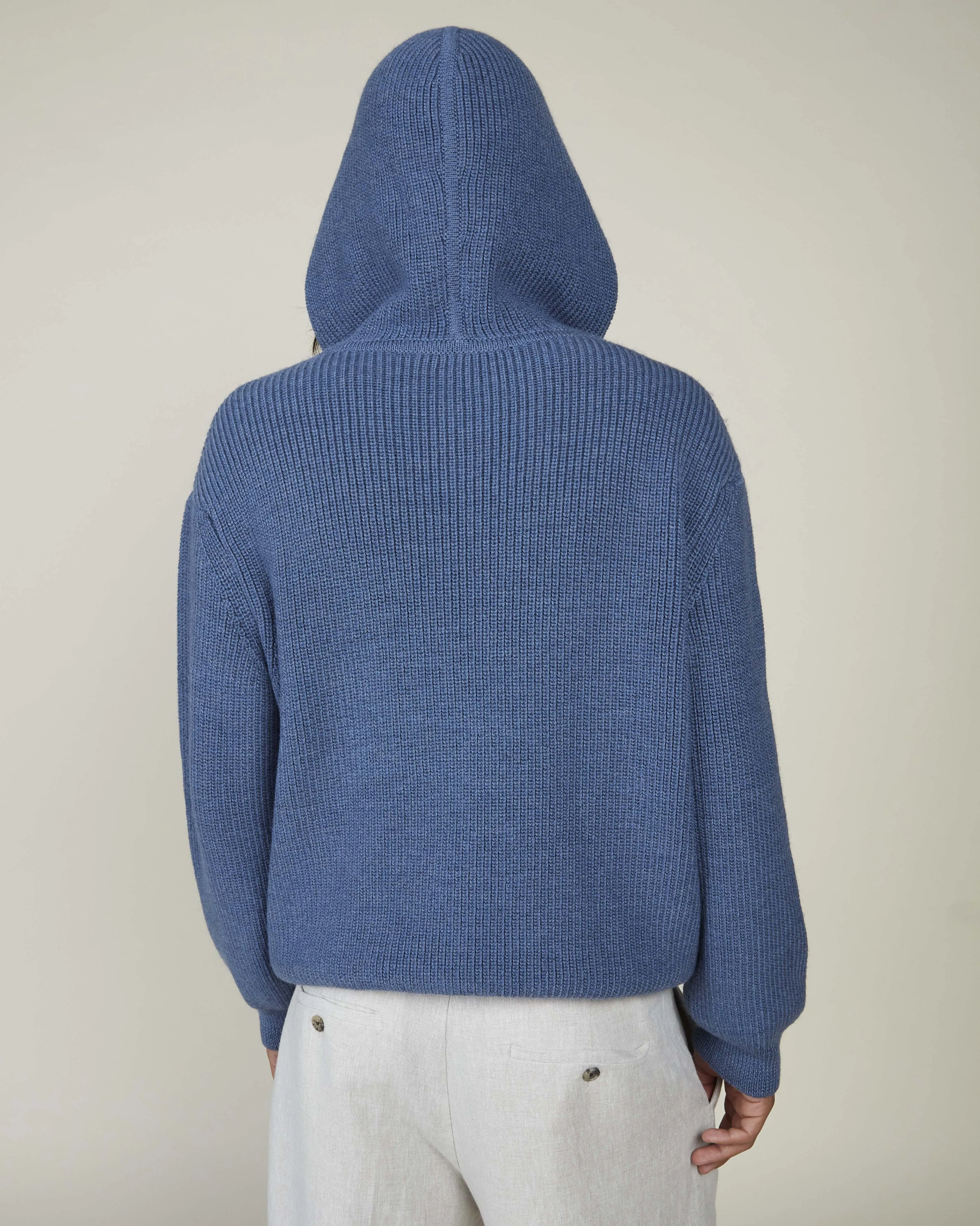 Knit Barber Hoodie in merino wool sold by Mark the Tailor product image thumbnail 4