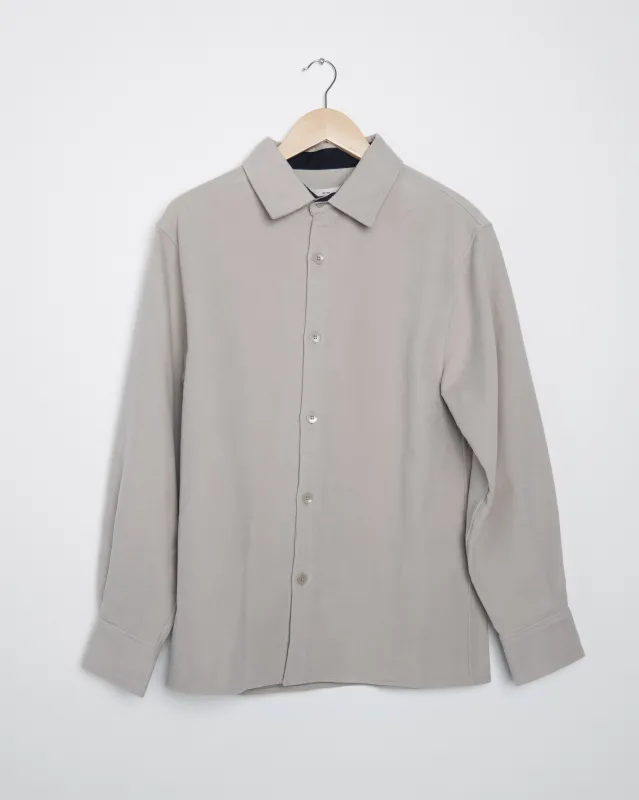 Hanover Shirt in Stone sold by Mark the Tailor