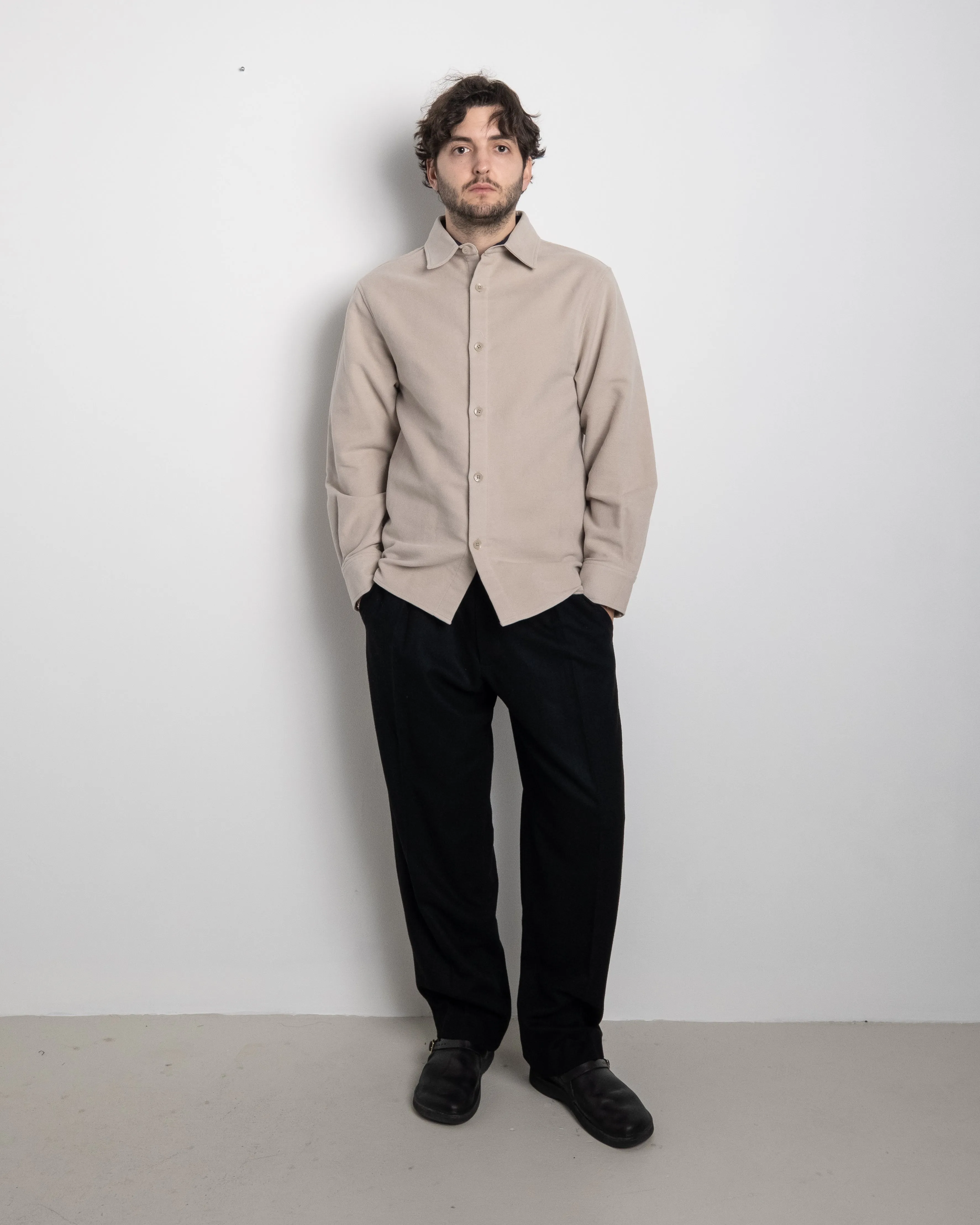 Hanover Shirt in Stone sold by Mark the Tailor product image thumbnail 2