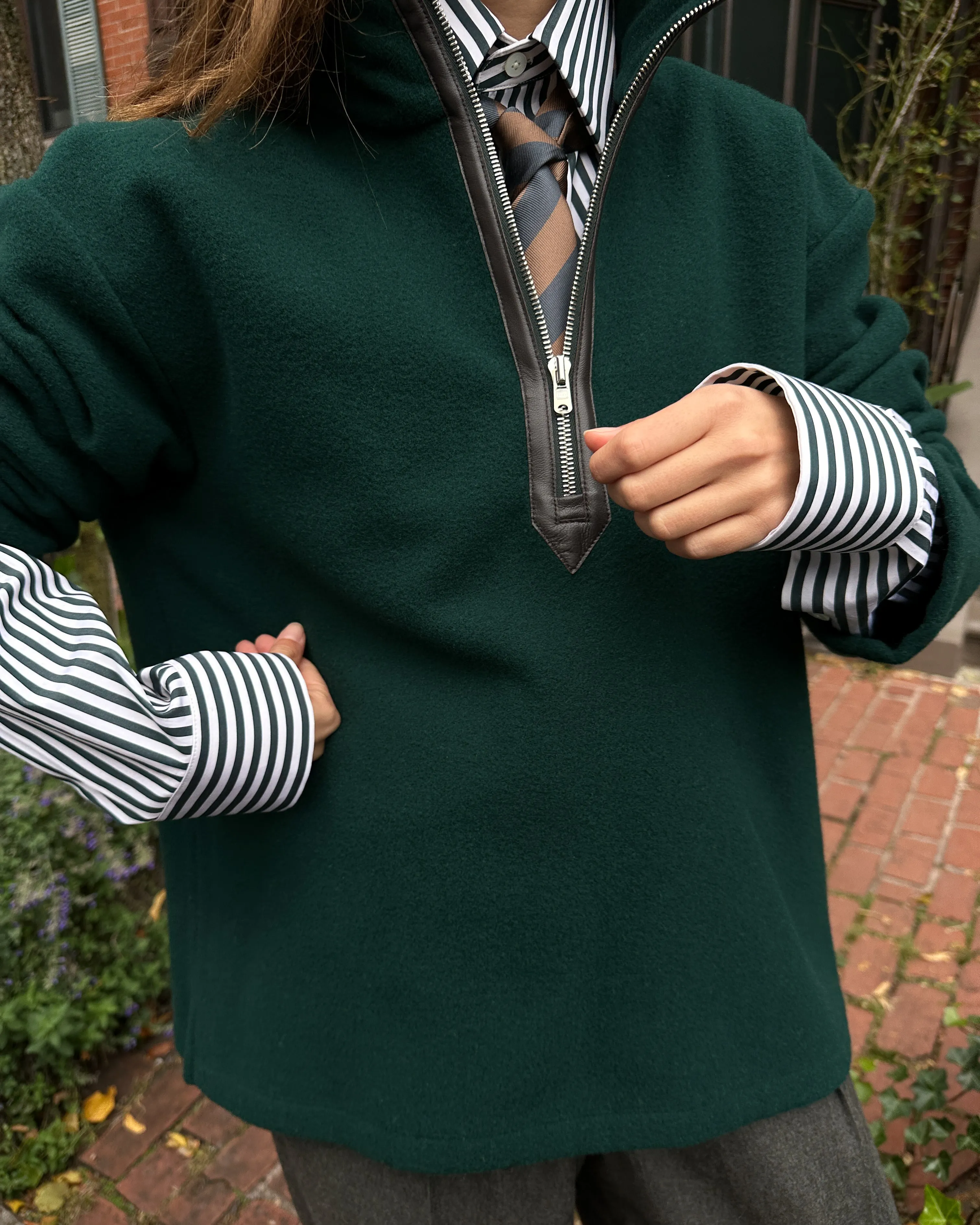 Park Place Pullover in Heritage Green sold by Mark the Tailor
