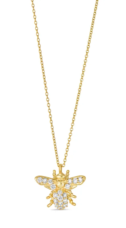 Small 'Queen Bee' Diamond Necklace sold by Tanya Farah